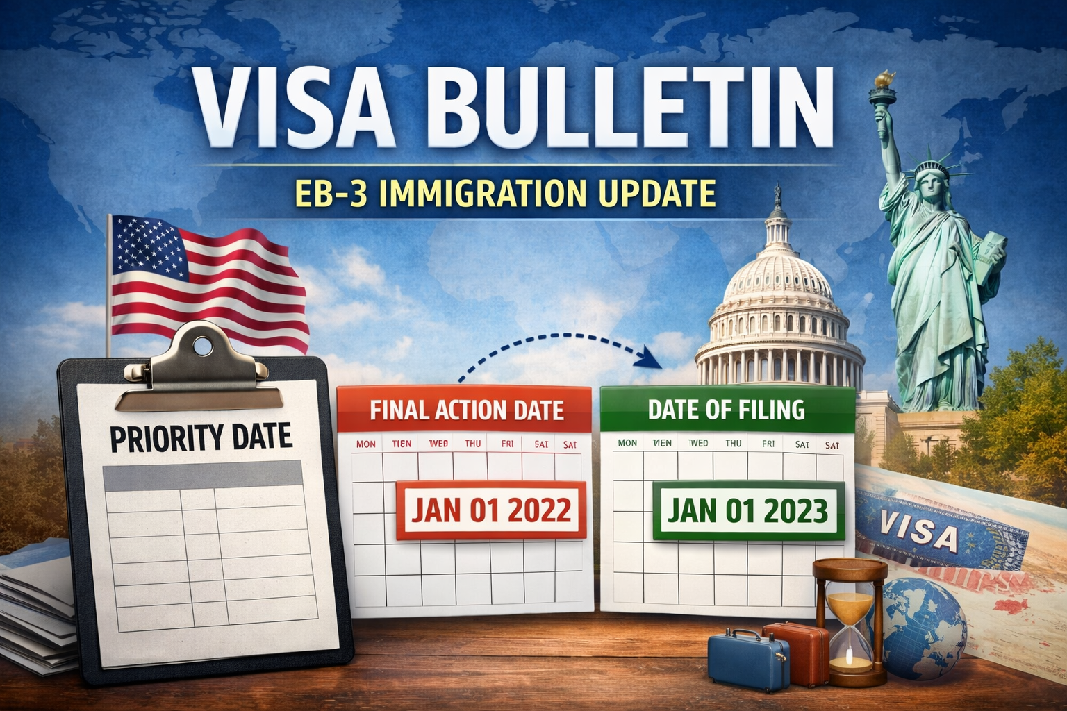 Visa Bulletin là gì? Cách theo dõi lịch visa